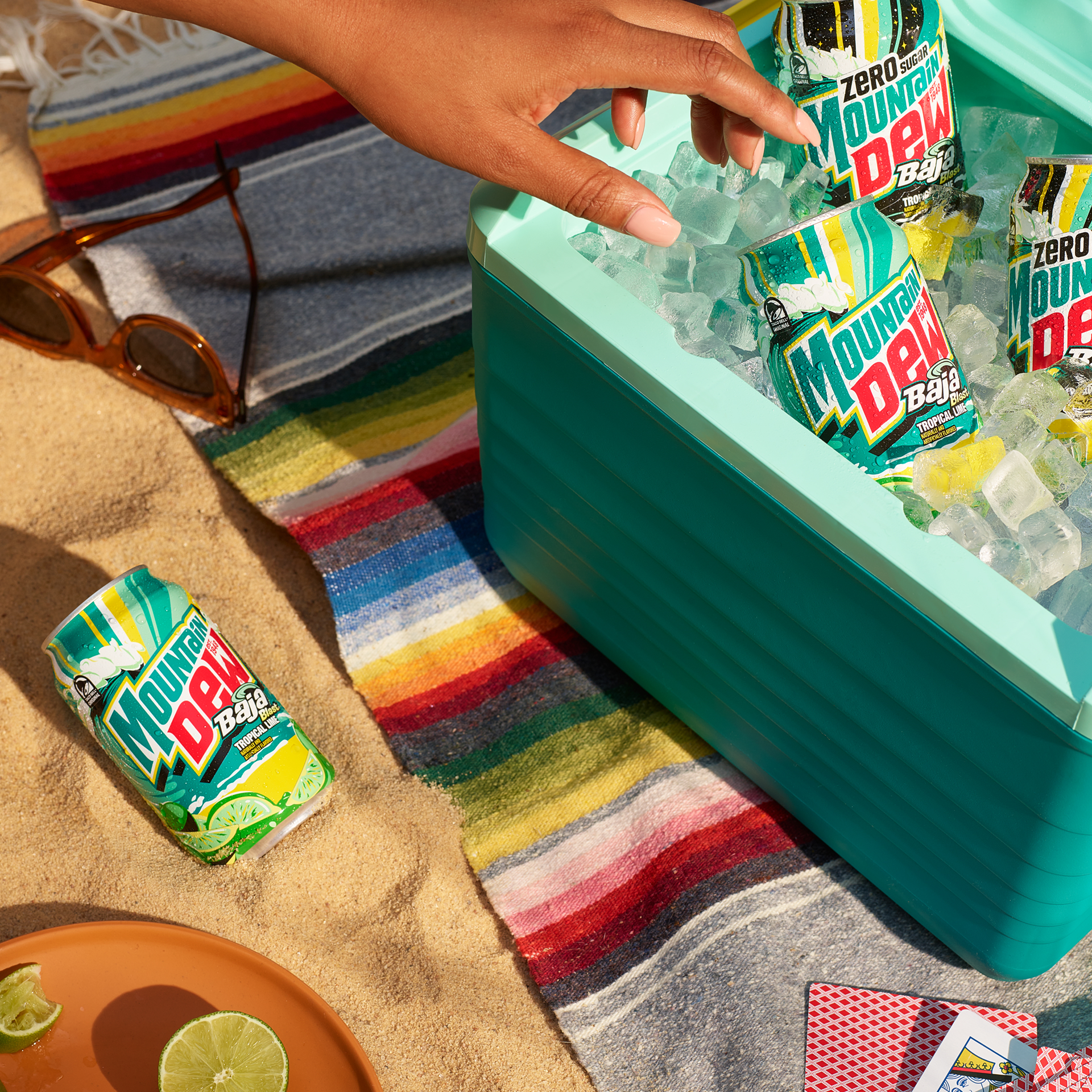 Baja blast cans in a cooler