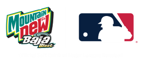 Dew x MLB logos
