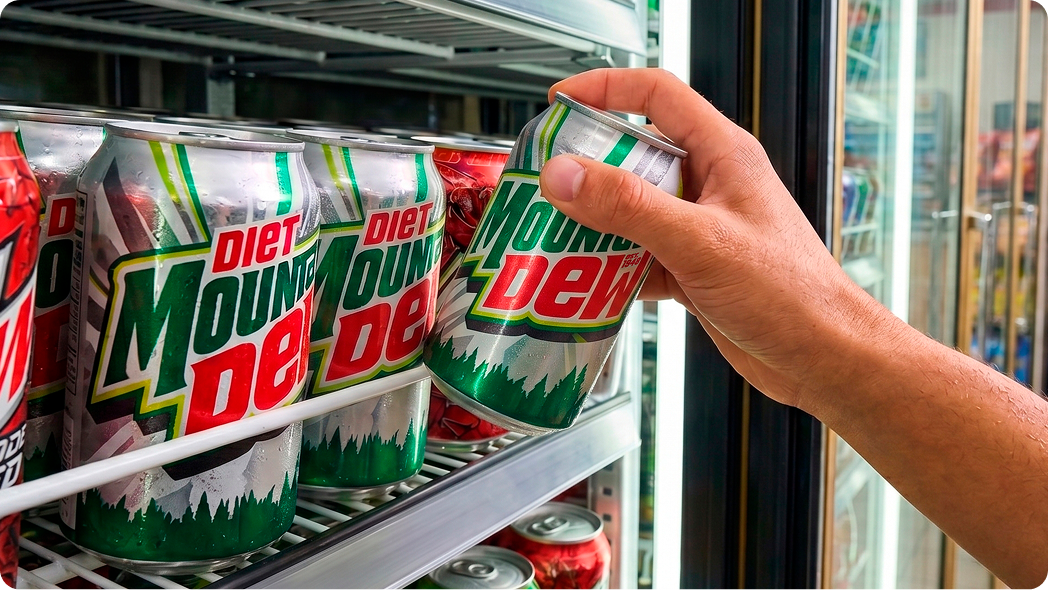 Dew in a fridge